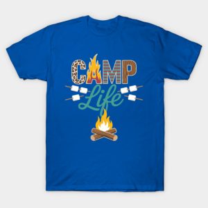 Camp Life Happy Camping T-Shirt - Vintage Retro Nature Lover Tee