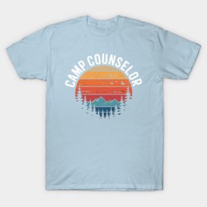 Retro Camp Counselor T-Shirt - Vintage Sunset Summer Camp Tee