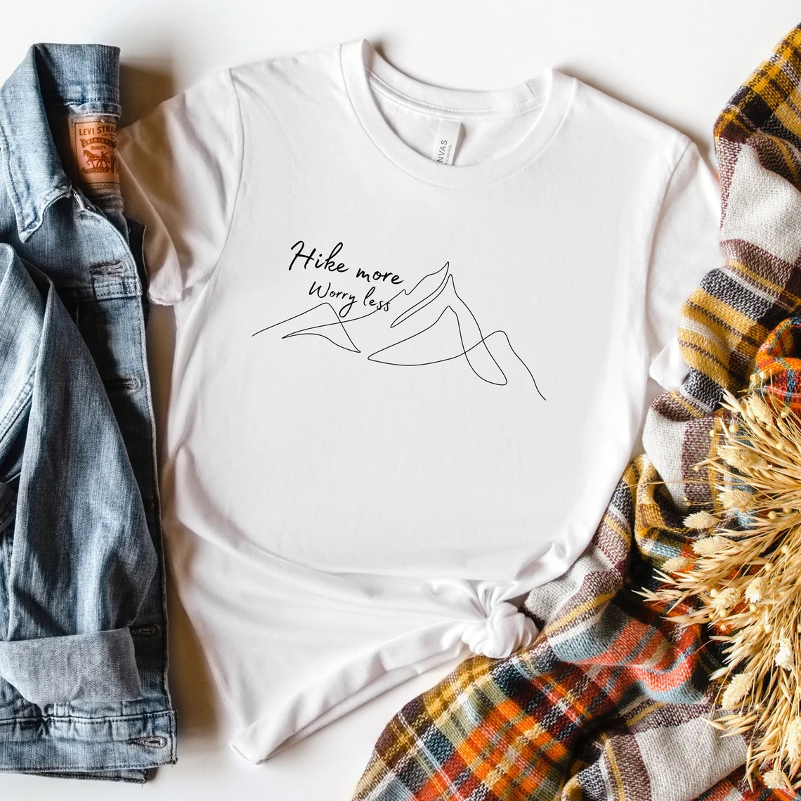 Hike More Worry less, Take A Hike T shirt, Id Hike That shirt, Adventure TShirt, Cute hiking shirts, Mountain TShirt, Hiker TShirt - Image 3