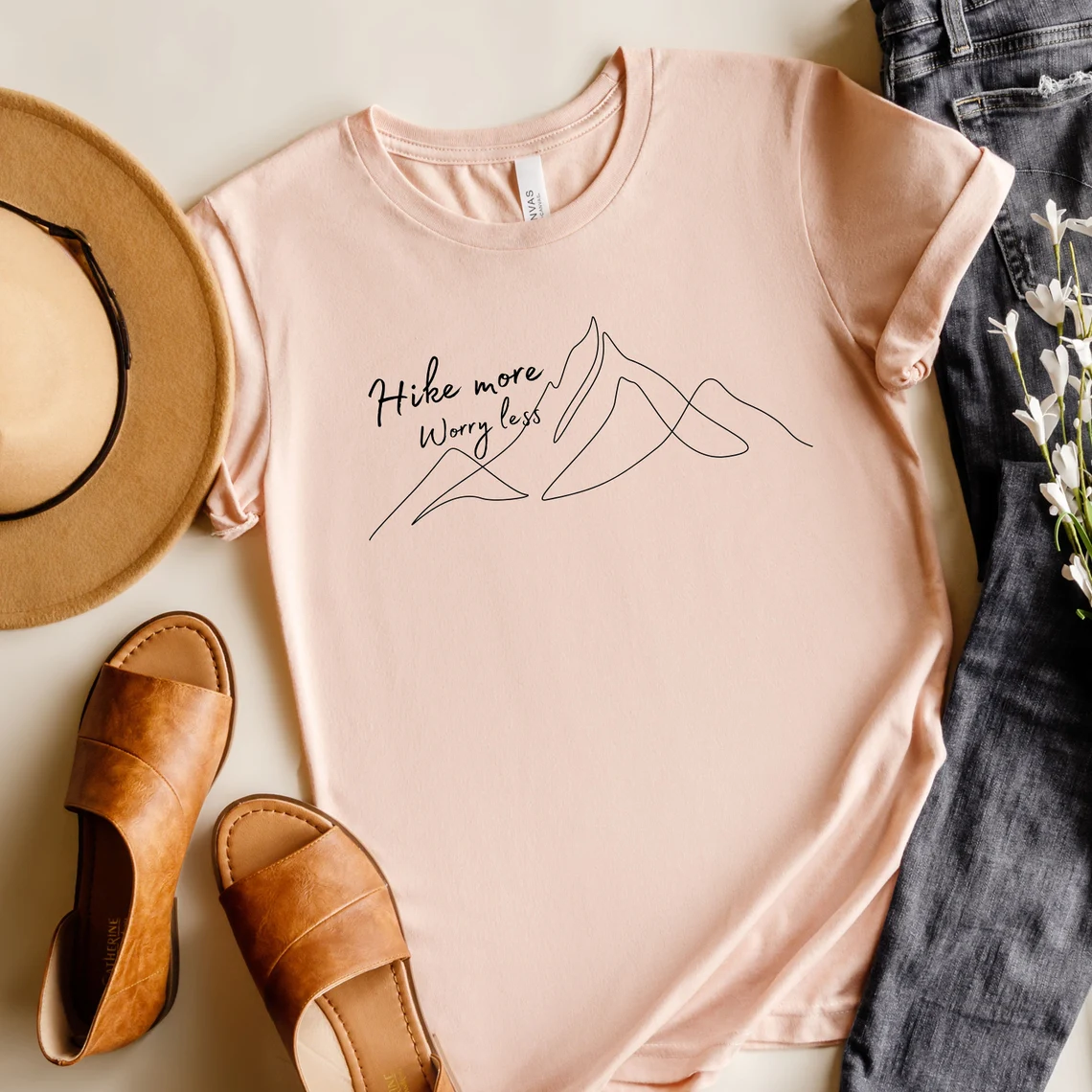 Hike More Worry less, Take A Hike T shirt, Id Hike That shirt, Adventure TShirt, Cute hiking shirts, Mountain TShirt, Hiker TShirt - Image 5